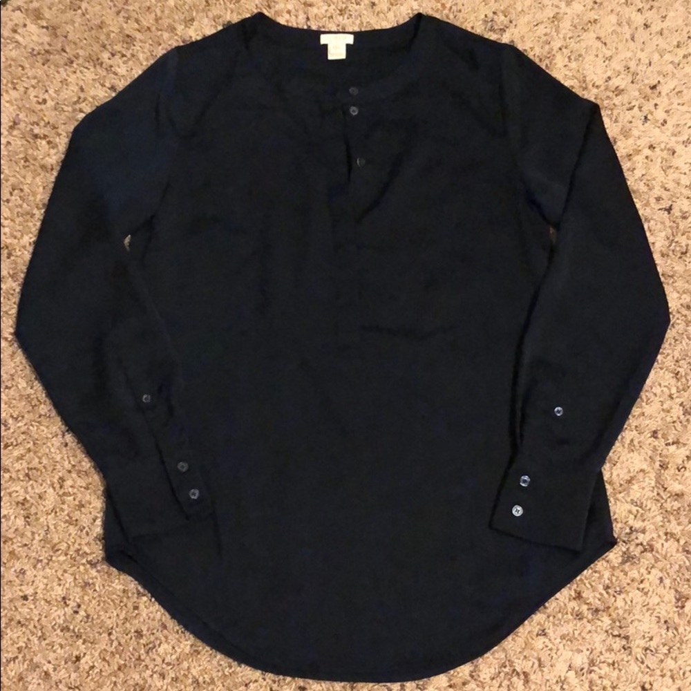 J. Crew XXS Navy Henley